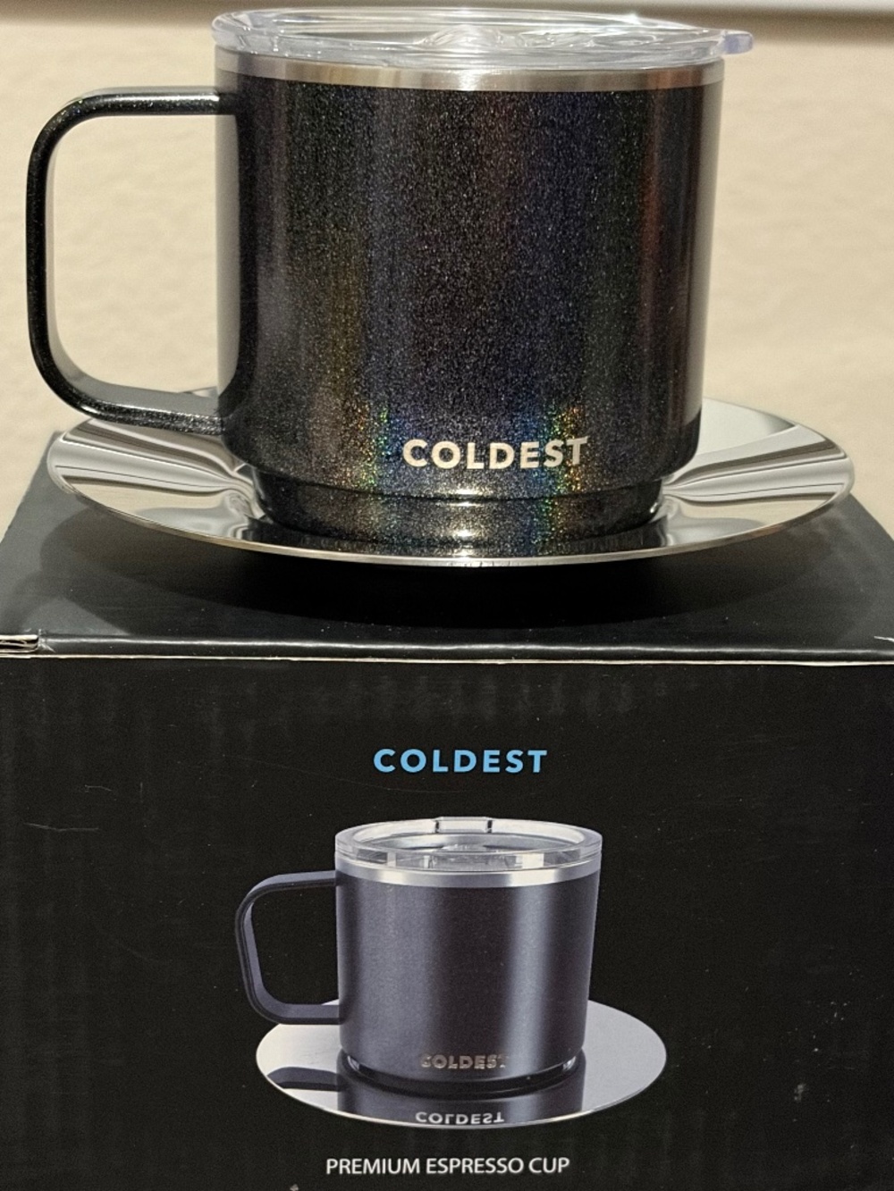 4oz $25 Stardust Glitter Coldest Espresso Cup